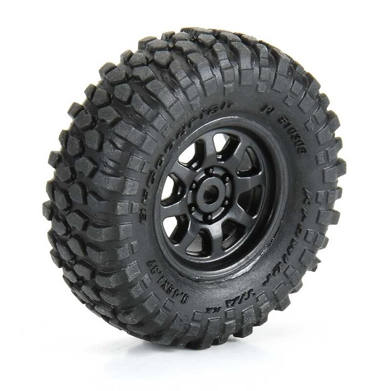1/30 BFG Krawler T/A KX Front/Rear Mounted Black Icon Nuevo (4) for Axial SCX30