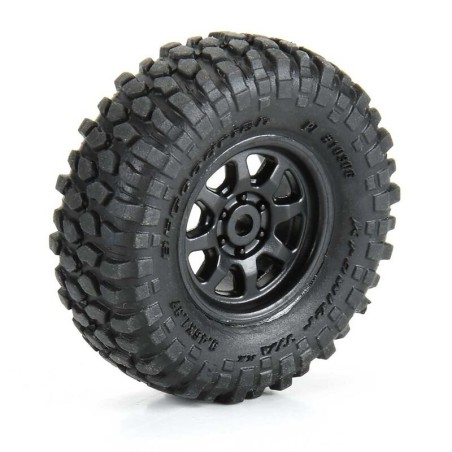 1/30 BFG Krawler T/A KX Front/Rear Mounted Black Icon Nuevo (4) for Axial SCX30