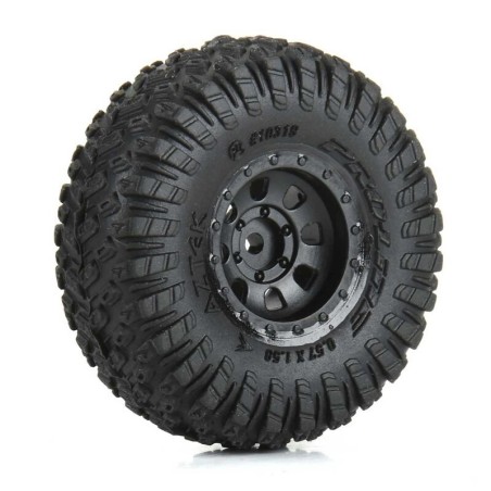 1/30 Aztek Front/Rear Mounted Black Clobber (4) for Axial SCX31
