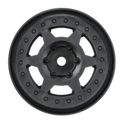 1/10 Holcomb F/R 1.55 12mm Crawler Bead-Loc Wheels (2) Black