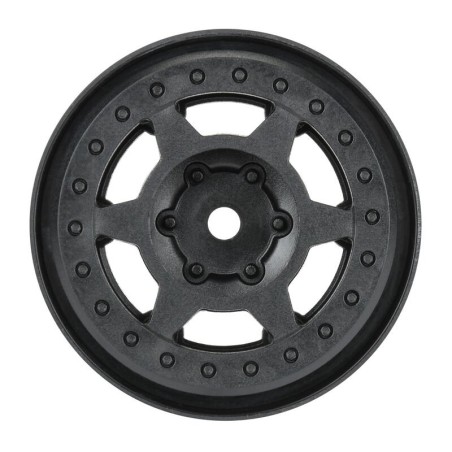 1/10 Holcomb F/R 1.55 12mm Crawler Bead-Loc Wheels (2) Black