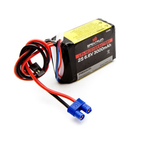 6.6V 3000mAh 2S LiFe Receiver Battery: Universal Receiver EC3