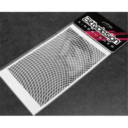 Stensil Vinyl Vågnät