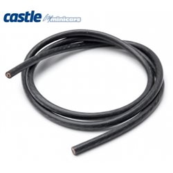 Kabel 90cm 08 AWG Svart
