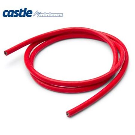 Kabel 90cm 08 AWG Röd