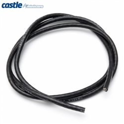 Kabel 90cm 10 AWG Svart