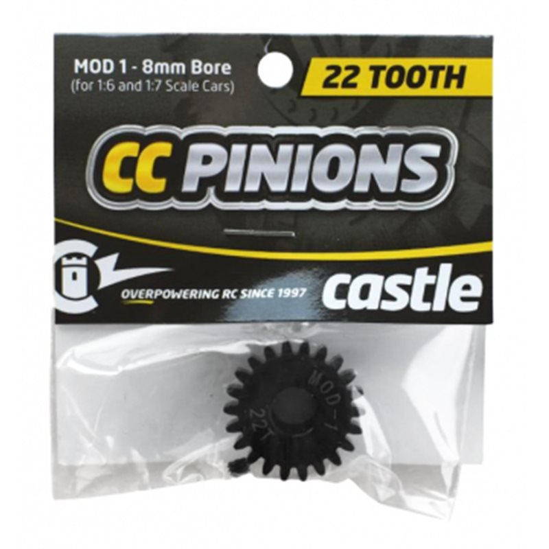 CC Pinion 22T  Mod 1 - 8mm