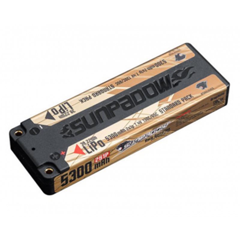 Li-Po Batteri 2S 7,4V 5300mAh 130C Stick U-LCG Gold