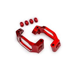 Caster Blocks Alu Red (Pair)