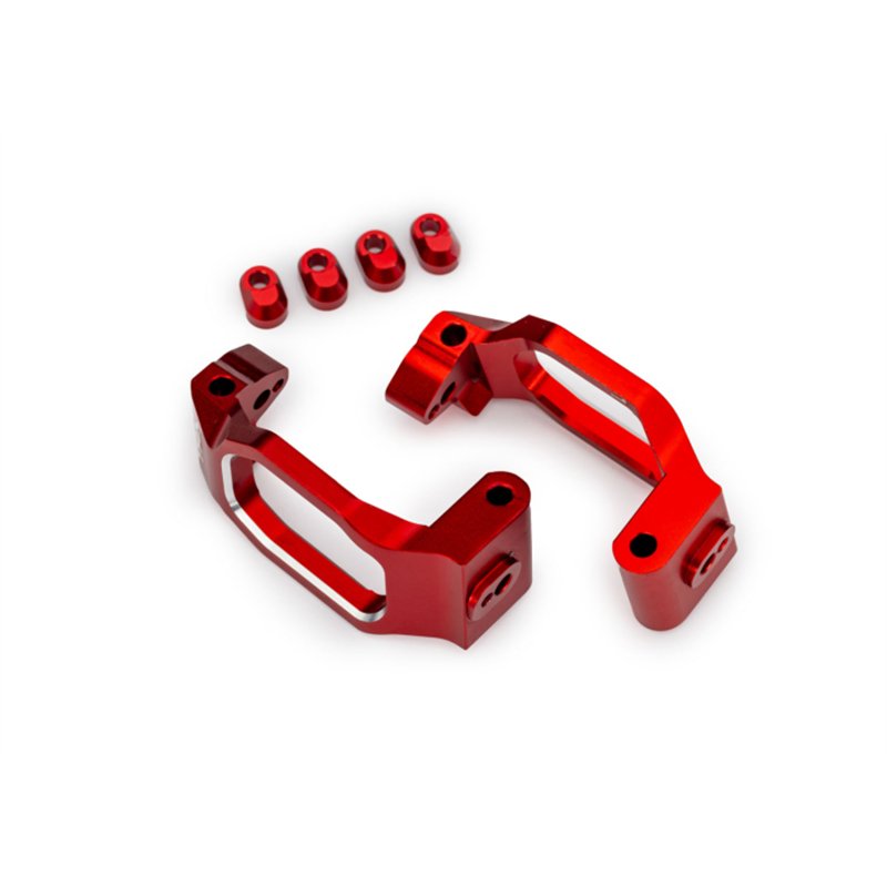 Caster Blocks Alu Red (Pair)