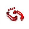 Caster Blocks Alu Red (Pair)