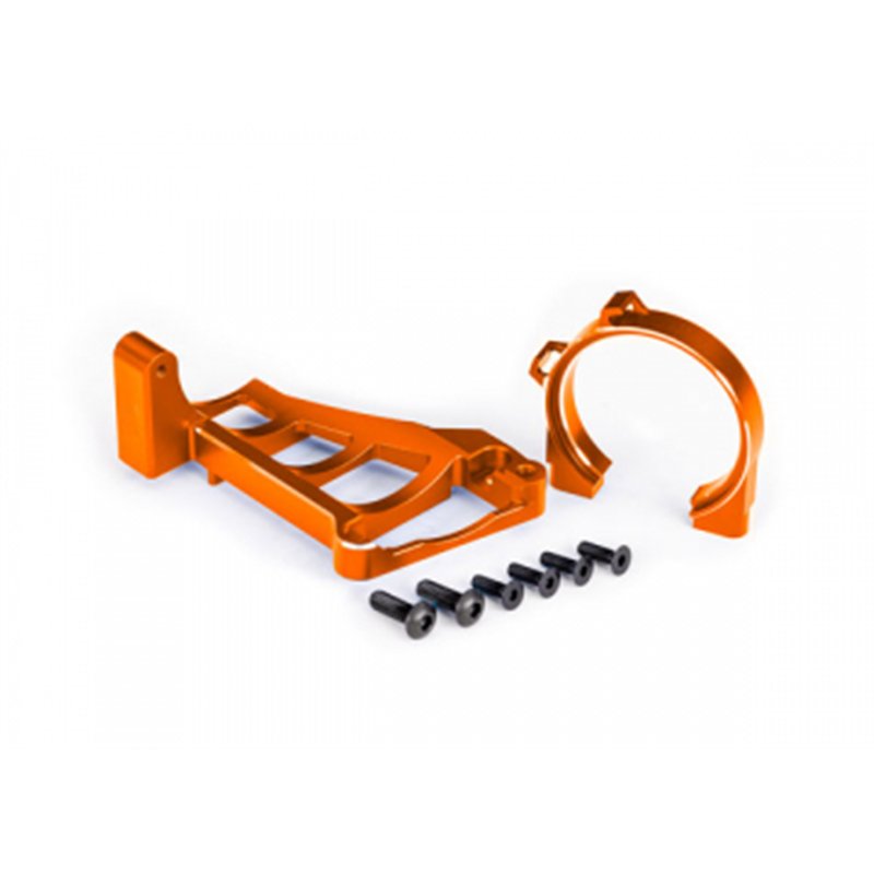 Motor Mounts Front & Rear Set Alu Orange Maxx