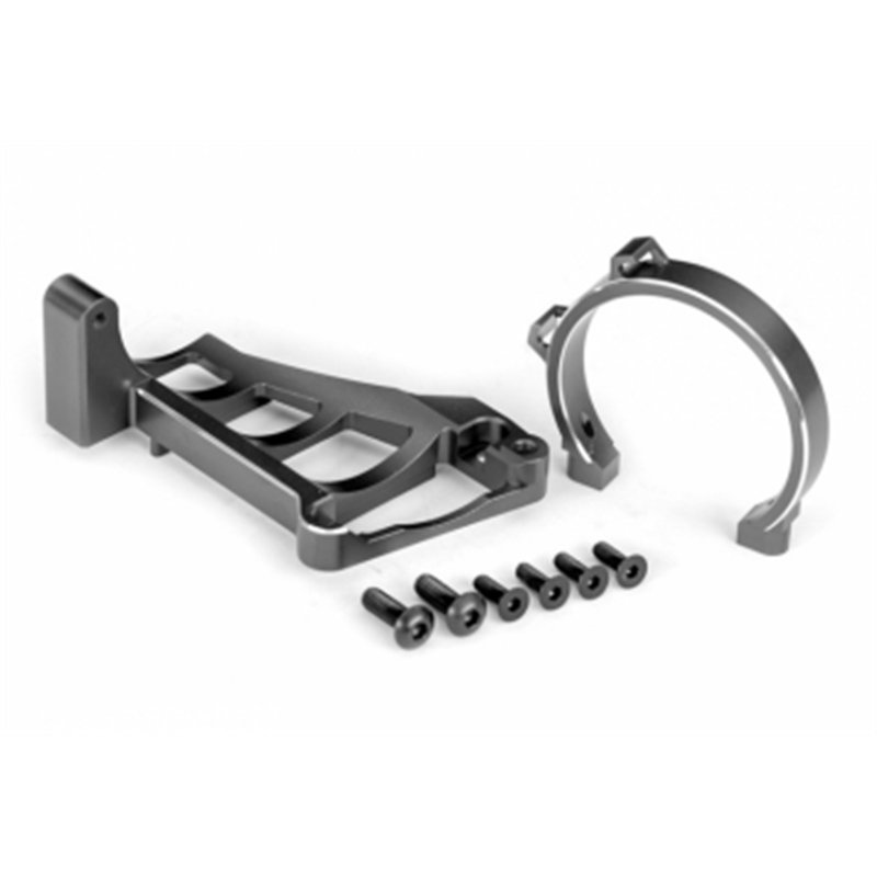 Motor Mounts Front & Rear Set Alu Gray Maxx Slash