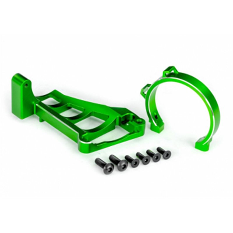 Motorfäste Fram & Bak Set Alu Grön Maxx Slash