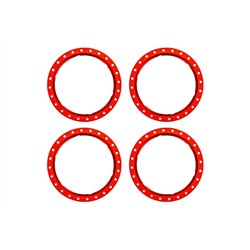 Beadlock Rings Alu Red (Pro Scale Wheel Alu System) (4)