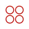 Beadlock Rings Alu Red (Pro Scale Wheel Alu System) (4)