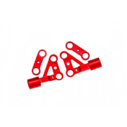 Suspension Arms Front Upper Alu Red (Pair) 4-Tec Drift