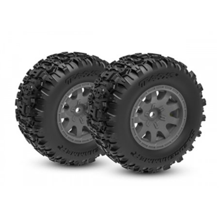 Däck & Fälg Sledgehammer/ Mini Maxx Grå Bak (2)