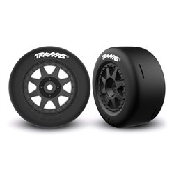 Tires & Wheels Speed Slicks Soft / Mini Rally Black Rear (2)