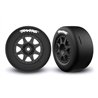 Däck & Fälg Speed Slicks Soft / Mini Rally Svart Bak (2)