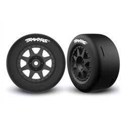 Däck & Fälg Speed Slicks Soft / Mini Rally Svart Bak (2)