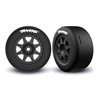 Däck & Fälg Speed Slicks Soft / Mini Rally Svart Bak (2)