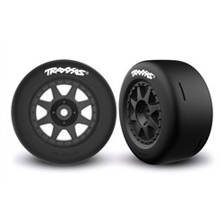 Tires & Wheels Speed Slicks Hard / Mini Rally Black Front (2)