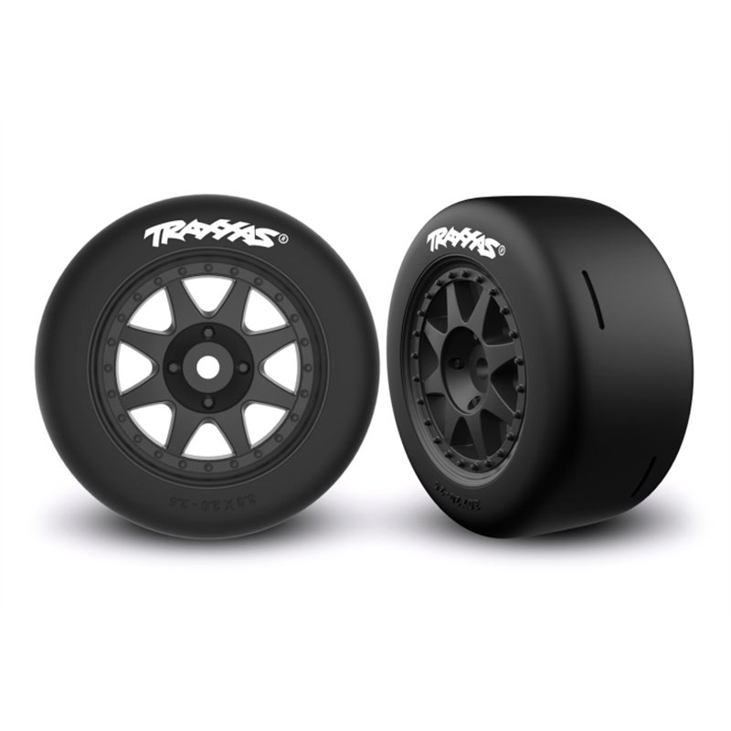 Däck & Fälg Speed Slicks Hard / Mini Rally Svart Fram (2)