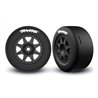 Däck & Fälg Speed Slicks Hard / Mini Rally Svart Fram (2)