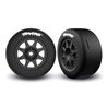 Däck & Fälg Speed Slicks Hard / Mini Rally Svart Fram (2)