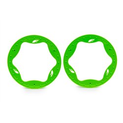 Beadlock Rings Green Pro Scale Sand Car Race 4.3" Rear (2)