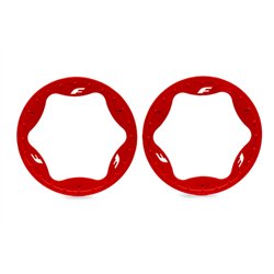 Beadlock Rings Red Pro Scale Sand Car Race 4.3" Rear (2)