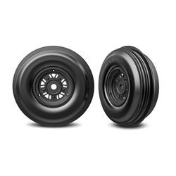 Tires & Wheels Ribbed / Pro Scale Sand Car Race Front (2)