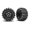 Tires & Wheels Paddle / Pro Scale Sand Car Race Black Rear (2)