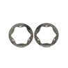 Beadlock Rings Chrome Pro Scale Sand Car Race 3.5" Front Standard (2)