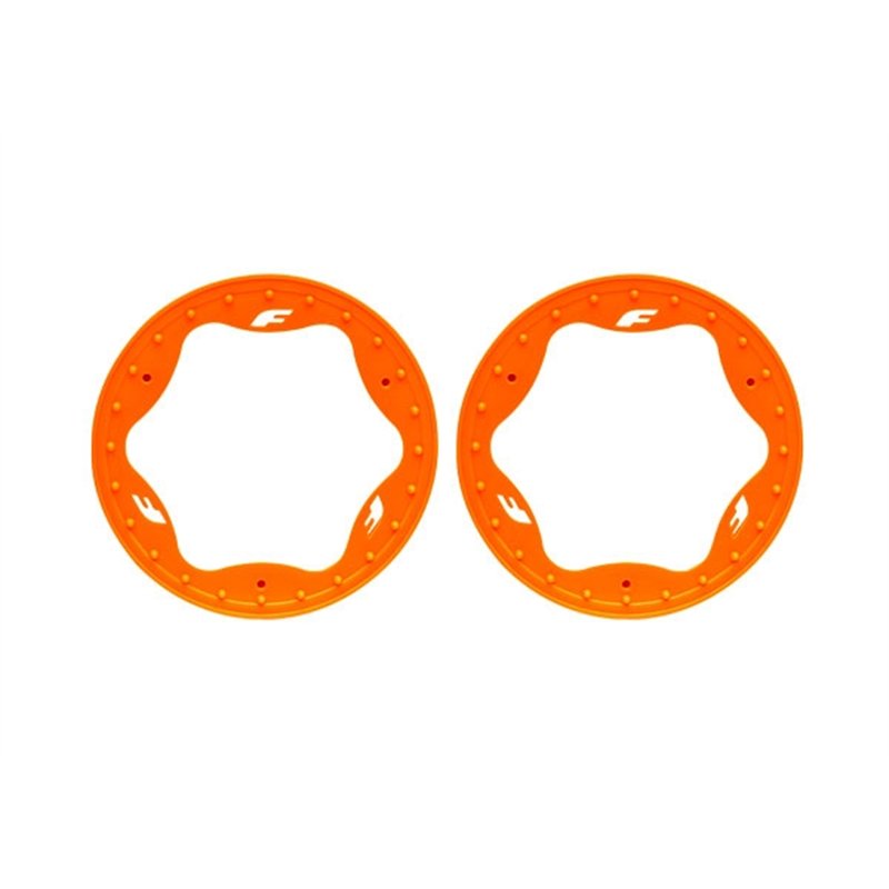 Beadlock Rings Orange Pro Scale Sand Car Race 3.5" Front Standard (2)
