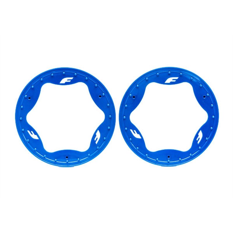 Beadlock Rings Blue Pro Scale Sand Car Race 3.9" Rear Standard (2)
