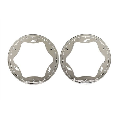 Beadlock Rings Chrome Pro Scale Sand Car Race 3.9" Rear Standard (2)