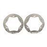 Beadlock Rings Chrome Pro Scale Sand Car Race 3.9" Rear Standard (2)