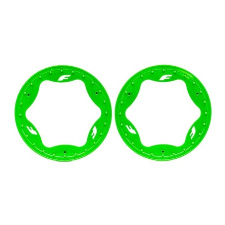 Beadlock Rings Green Pro Scale Sand Car Race 3.9" Rear Standard (2)