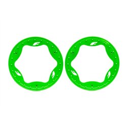 Beadlock Rings Green Pro Scale Sand Car Race 3.9" Rear Standard (2)