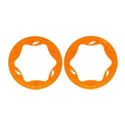 Beadlock Rings Orange Pro Scale Sand Car Race 3.9" Rear Standard (2)