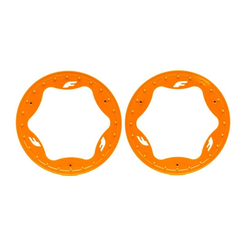 Beadlock Rings Orange Pro Scale Sand Car Race 3.9" Rear Standard (2)