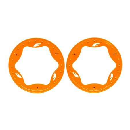 Beadlock Rings Orange Pro Scale Sand Car Race 3.9" Rear Standard (2)