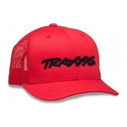 Keps Trucker Style Svängd Skärm Röd