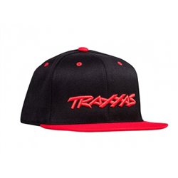 Snap Hat Flat Bill Black/Red Traxxas Logo
