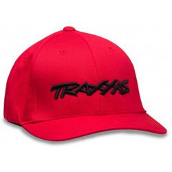 Keps Svängd Skärm Röd Traxxas Logo L-XL