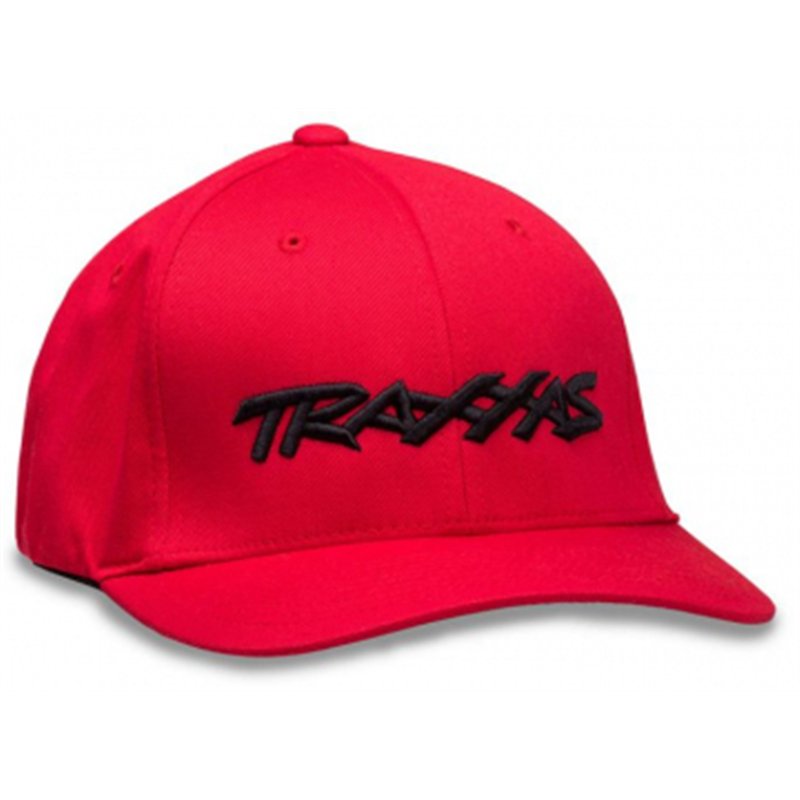 Keps Svängd Skärm Röd Traxxas Logo L-XL