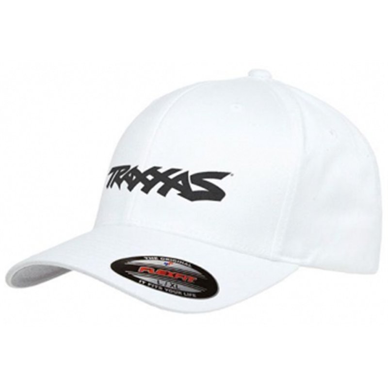 Keps Svängd Skärm Vit Traxxas Logo L-XL