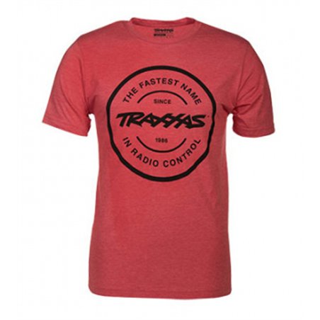 T-shirt Röd Rund Traxxas-logga XL (Premium)